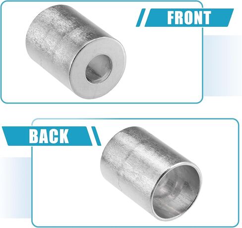 uxcell 8pcs Car Aluminum Cylindrical Air Conditioner Pipe Joint Fitting Sleeve 12mm 23mm Hole Dia in Saudi Arabia