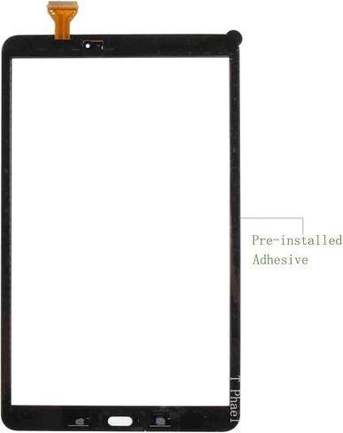 محول رقمي لشاشة اللمس الأصلية باللون الأسود لجهاز Samsung Galaxy Tab A 10.1 - قطع غيار زجاجية لجهاز T580 T585 SM-T580 SM-T585 2016 (لا تشمل LCD) مع مجموعة أدوات + لاصق مثبت مسبقًا in Kuwait