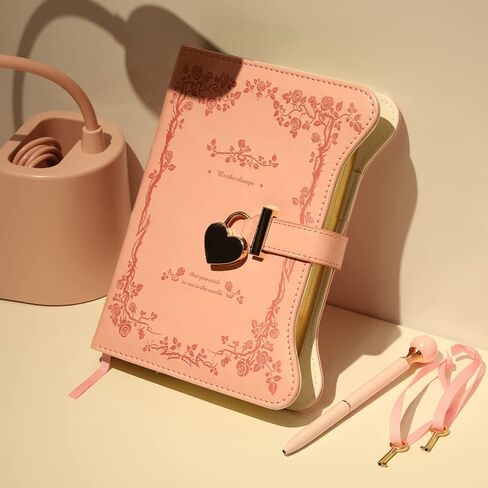 Diary with Lock and Keys for Girls Gift Ideas, 360 Kraft Pages Journal for Women, B6 Refillable Notebook for Writing with Pen and Bookmark (Astro Blue) in Saudi Arabia