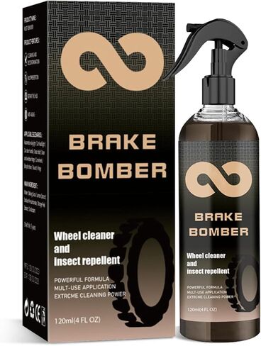 مفجر الفرامل، منظف العجلات غير الحمضي لتنظيف العجلات والإطارات، منظف الحواف ومزيل غبار الفرامل، سبيكة تنظيف آمنة، كروم ومطلي 120 مل (قطعة واحدة) in Kuwait