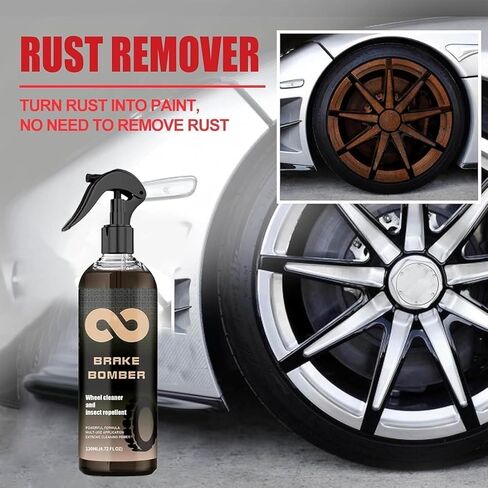 مفجر الفرامل، منظف العجلات غير الحمضي لتنظيف العجلات والإطارات، منظف الحواف ومزيل غبار الفرامل، سبيكة تنظيف آمنة، كروم ومطلي 120 مل (قطعة واحدة) in Kuwait