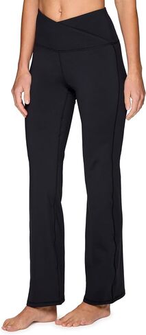 RBX Active Flare Legging for Women, Crossover Waistband Squat Proof Bootcut Flared Yoga Pant for Workouts, Loungewear in Saudi Arabia