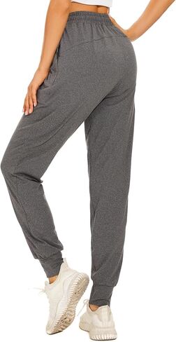 Women's Joggers Pants with Zipper Pockets Activewear Jogger Track Cuff Lounge Sweatpants for Yoga Workout Running in Saudi Arabia