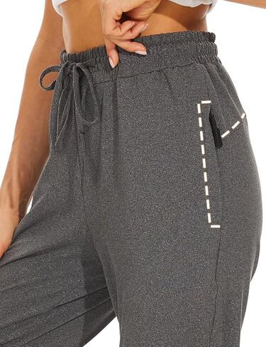 Women's Joggers Pants with Zipper Pockets Activewear Jogger Track Cuff Lounge Sweatpants for Yoga Workout Running in Saudi Arabia