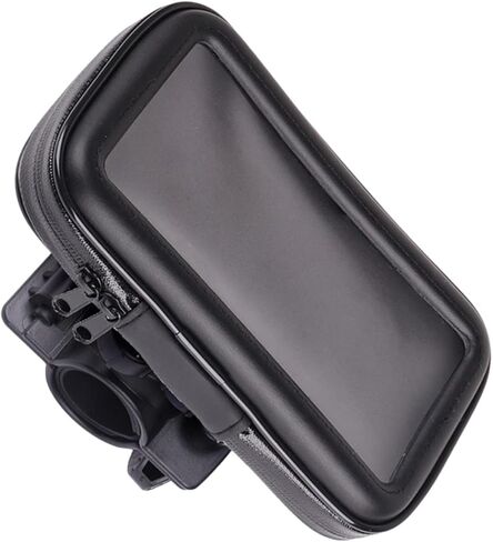 CLISPEED 1pc Motorcycle Bike Cycling Accessories Pouch Mobile Holder for Bike Handlebar Case Phone Case Mobile Phone Holder Mobile Phone Bag Black Accessory Bag Battery Car in Saudi Arabia