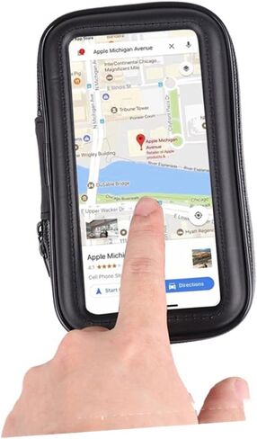 CLISPEED 1pc Motorcycle Bike Cycling Accessories Pouch Mobile Holder for Bike Handlebar Case Phone Case Mobile Phone Holder Mobile Phone Bag Black Accessory Bag Battery Car in Saudi Arabia
