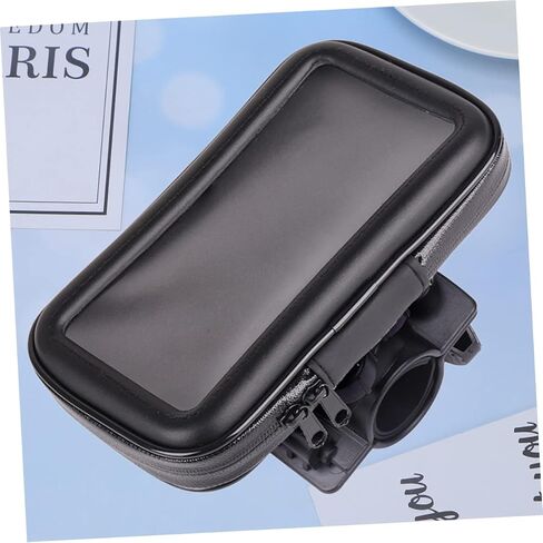 CLISPEED 1pc Motorcycle Bike Cycling Accessories Pouch Mobile Holder for Bike Handlebar Case Phone Case Mobile Phone Holder Mobile Phone Bag Black Accessory Bag Battery Car in Saudi Arabia
