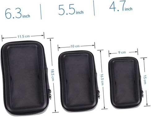 CLISPEED 1pc Motorcycle Bike Cycling Accessories Pouch Mobile Holder for Bike Handlebar Case Phone Case Mobile Phone Holder Mobile Phone Bag Black Accessory Bag Battery Car in Saudi Arabia