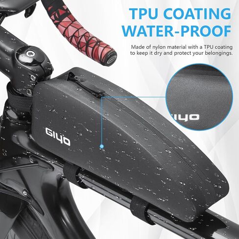 حقيبة دراجة علوية مقاومة للماء، حزام على حقيبة إطار الدراجة، تخزين حقيبة الدراجة الأمامية، حزمة دراجة الطريق الجبلية المثلثة لملحقات أدوات ركوب الدراجات، بطارية الهاتف الخلوي in Kuwait