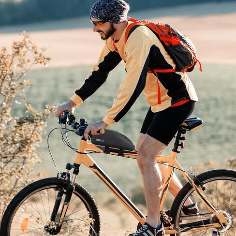 حقيبة دراجة علوية مقاومة للماء، حزام على حقيبة إطار الدراجة، تخزين حقيبة الدراجة الأمامية، حزمة دراجة الطريق الجبلية المثلثة لملحقات أدوات ركوب الدراجات، بطارية الهاتف الخلوي in Kuwait