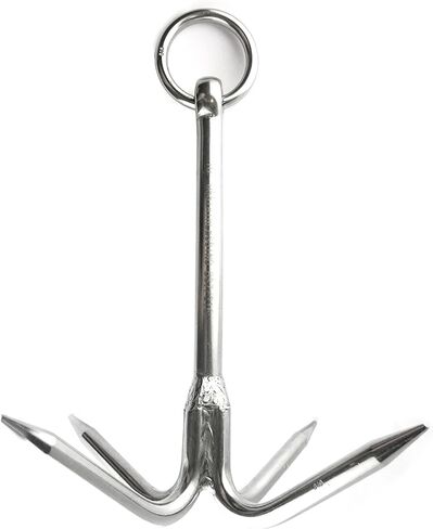 US Stainless Stainless Steel 316 Hook Anchor 8" (200mm) Marine Grade Grapple Grappling Hook in Saudi Arabia
