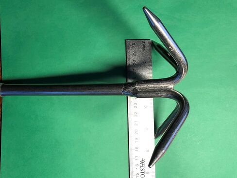 US Stainless Stainless Steel 316 Hook Anchor 8" (200mm) Marine Grade Grapple Grappling Hook in Saudi Arabia