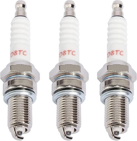 حزمة من 5 شمعات الإشعال D8TC D8EA DR8EA لـ CG 125 125cc-150cc 200cc 250cc GY6 CG125 CF250 CH250 دراجة نارية ATV رباعية سكوتر Go Kart Moped Pit Dirt Racing Pocket Mini Bike Chinese Buggy TaoTao in Kuwait