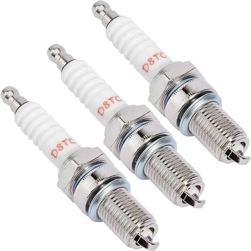 حزمة من 5 شمعات الإشعال D8TC D8EA DR8EA لـ CG 125 125cc-150cc 200cc 250cc GY6 CG125 CF250 CH250 دراجة نارية ATV رباعية سكوتر Go Kart Moped Pit Dirt Racing Pocket Mini Bike Chinese Buggy TaoTao in Kuwait