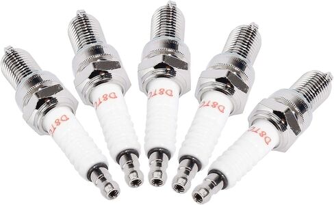 حزمة من 5 شمعات الإشعال D8TC D8EA DR8EA لـ CG 125 125cc-150cc 200cc 250cc GY6 CG125 CF250 CH250 دراجة نارية ATV رباعية سكوتر Go Kart Moped Pit Dirt Racing Pocket Mini Bike Chinese Buggy TaoTao in Kuwait