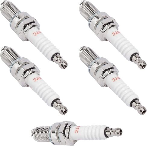 حزمة من 5 شمعات الإشعال D8TC D8EA DR8EA لـ CG 125 125cc-150cc 200cc 250cc GY6 CG125 CF250 CH250 دراجة نارية ATV رباعية سكوتر Go Kart Moped Pit Dirt Racing Pocket Mini Bike Chinese Buggy TaoTao in Kuwait