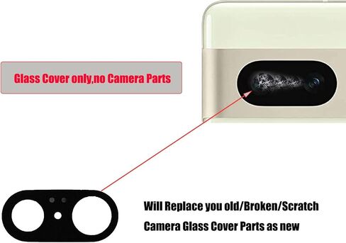 (2set Pack) Pixel 7 Back Camera Glass Repalcement Rear Glass Lens Cover Parts for Google Pixel 7 GVU6C GQML3 6.3 Inches in Saudi Arabia