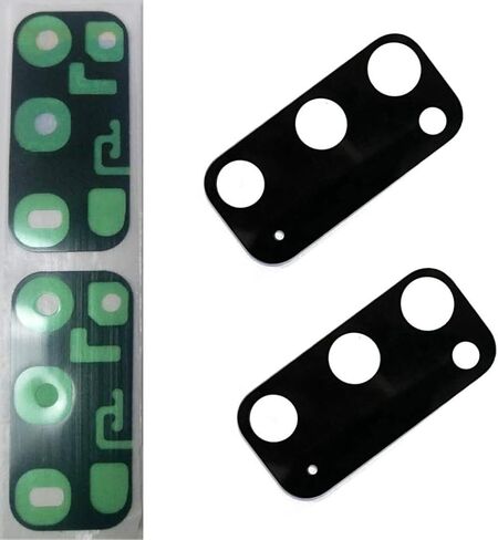 قطعتان من غطاء العدسة الزجاجية للكاميرا الخلفية لهاتف Galaxy S20 لهاتف Samsung Galaxy S20 (جميع شركات النقل) مع أدوات إصلاح (S20) (أسود) in Kuwait