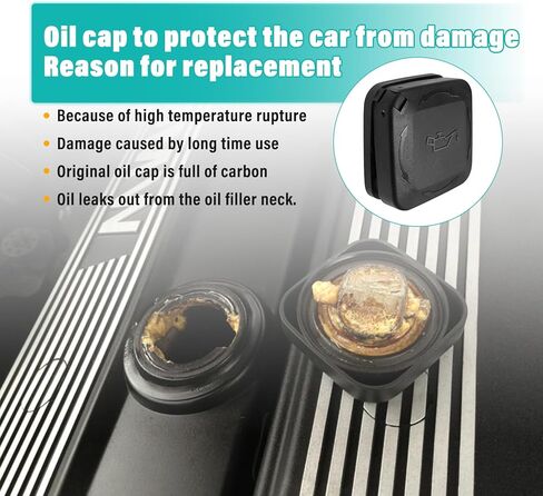 Engine Oil Filler Cap 11127500568 Compatible with BMW E46 E60 E85 E90 325Ci 325i 330i 525i in Saudi Arabia