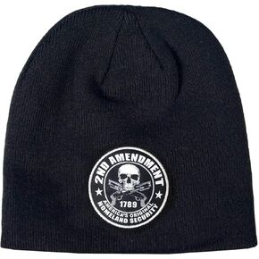 Hot Leathers KHB1038 2nd Amendment America's Original Homeland Security Skull Knit Cap - One Size fits Most in Kuwait