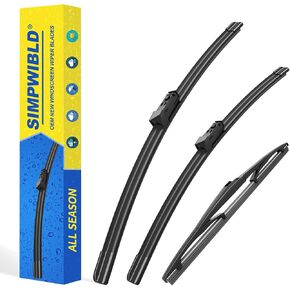 3 Factory Wiper blades Replacement For 2017-2022 Mazda CX-9/CX-5 Original Equipment Replacement Windshield Wiper Blades Set 24"+18"+14" (Set of 3) Top Lock