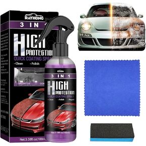 TurboShineNexa,2025Upgrade3in1HighProtectionFastCarPaintSpray,CarCoatingCleaningSpray,RepairingAction,CarScratch Remover(2pcs)
