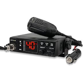 Retevis MB3A 40-Channel AM/FM CB Radio Kit - Long Range Trucker Radio with Antenna, 12V/24V Cigarette Lighter, Noise Limiter, PA, Emergency Channels 9/19, Cooling System