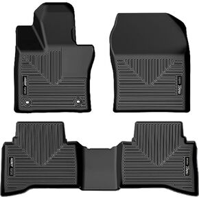 Husky Liners Weatherbeater Floor Mats | Fits 2023-2025 Toyota Prius | Front & 2nd Row, 3-pc Black - 99431