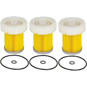 3x FUEL FILTER 6A320-59930 متوافق مع KUBOTA L2501 L3400 L2800 L3200 B2601 B2301 B2650 B3030 B3000 B2920 B7510 B7400 B7610 B7410 M5640 RTV900 RTV-X1100 RTV-X900 RTV-X900 RTV-X1140