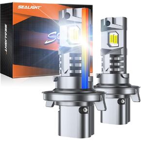 SEALIGHT 𝑯7 Bulb, 40000LM High Power, 6500K Cool White with 14000RPM Cooling Fan, 1:1 Size Replacement for 𝗛7 Fog Lights Bulbs, Plug and Play, Pack of 2