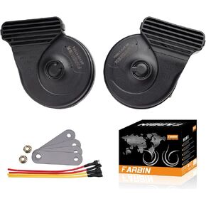 Farbin Car Horn 12V Super Loud Train Horn Presenting Kit Universal Universal for Car Porticcle Truck Boat