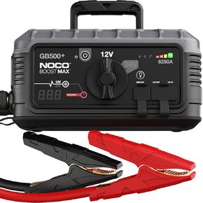 NOCO Boost Max GB500 6250 Amp 12-Volt and 24-Volt UltraSafe Portable Lithium Jump Starter Box, Battery Booster Pack, and Commercial Jumper Cables for Gasoline and Diesel Engines Up to 45-Liters
