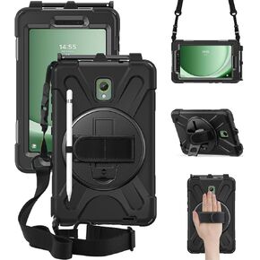 Dreamerx for Samsung Galaxy Tab نشط 5/نشط 3 8 بوصة مع حزام ، غطاء مقاوم للصدمات مع حزام كتف حزام يدوي Kickstand for Galaxy Tab Active5 2024 x300/x307/x306b ، Active3 2020 T570/T575/T577
