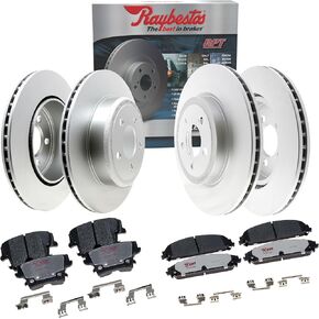 Raybestos Element3 E3V70001 Automotive Replacement Brake Kit for Front and Rear Coated Rotors and Hybrid Brake Pads for 300, Challenger/Charger/Magnum