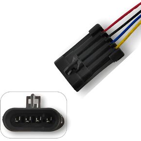 Automotive Oxygen Sensor Connector 4 Pin Plug Pigitail with 8.27'' Compatible with Express Silverado Suburban Tahoe Sierra 1500 2500 Yukon AFS75 AFS105 213-1325 SG454 234-4012