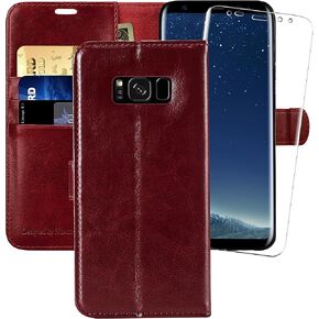 علبة محفظة Monasay متوافقة مع Galaxy S8 ، 5.8 بوصة ، [واقي الشاشة المشمولة] in Kuwait