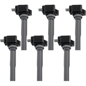 Ignition Coil Packs Set Of 6 Compatible With Ford Edge F150 F-150 Fusion Lincoln Continental MKX MKZ 2.7 2.7T 3.0 V6 Replacement For DG555 UF773 FT4Z-12029-A FT4E-12A366-EA DS7Z-12029-A