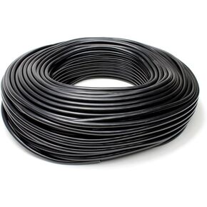 HPS HTSVH3-BLKx100 Black 100' Length High Temperature Silicone Vacuum Tubing Hose (60 psi Maxium Pressure, 1/8" ID)