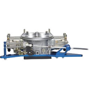Lokar 1010161 Blue 4 Hole Blenum Type Type Throttle Linkage و Spring Return Kit بما في ذلك قوسين/عودة الينابيع مع Holley/Quick Fuel 4150 Bore Carb