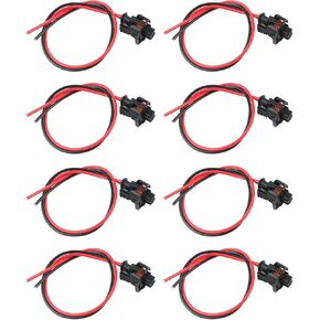 Carbhub 8 Pack Fuel Injector Connector Harness Pigtail Plug Compatible with 6.6L Duramax LBZ, LLM, LLY