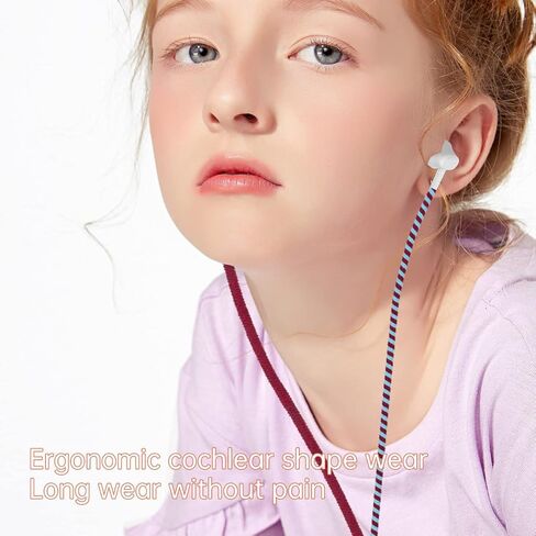 URIZONS Colorful Braided Unbreakable Headphones Wired - in Ear Earbuds Kids Earphones with Mic Tangle Free for Kids for iPhone/Samsung with Case in Kuwait