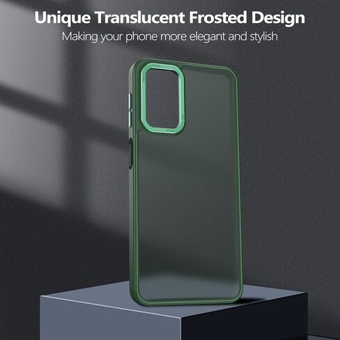 Rayboen for Samsung Galaxy A32 5G CASE ، شعر الجلد الشفاف المتجمد بأنه مضاد للخلع من الحافة السيليكون الناعمة ، غطاء الهاتف الافتراضي الرفيع الصدمية لـ Samsung A32 5G ، Blue Light in Kuwait