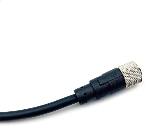 M12 8Pin Female Connector Cable, A Code Straight Aviation Plug Electrical Cable PVC Industrial Molded Cable for Industrial Automation Control Fieldbus Module 30V 2A AWG24（5Meter） in Kuwait