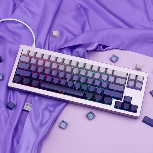 136 مفاتيح كرز ملف تعريف تألق من خلال مجموعة Keycaps PBT ، طباعة مفاتيح مفاتيح متدرج وردي ، مفتاح مفاتيح مفاتيح بيضاء مخصصة مخصصة للإضاءة الخلفية للوحة مفاتيح ANSI/ISO تخطيط ANSI/ISO. in Kuwait