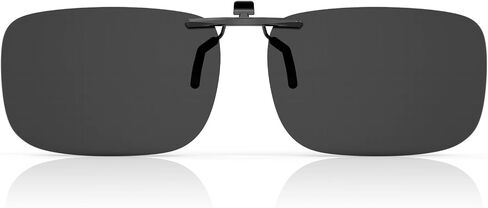 Goiteia Polarized Clip-On Sunglasses,Lightweight Rectangle Design Over Prescription Glasses,Non-Flip Up,Compact Fit in Kuwait