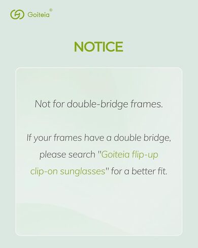 Goiteia Polarized Clip-On Sunglasses,Lightweight Rectangle Design Over Prescription Glasses,Non-Flip Up,Compact Fit in Kuwait