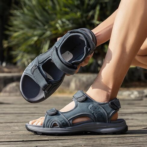 صنادل رياضية للرجال من FLARUT للمشي لمسافات طويلة في الهواء الطلق، صنادل مشي مفتوحة عند أصابع القدم لأحذية المياه الصيفية والشاطئ in Kuwait