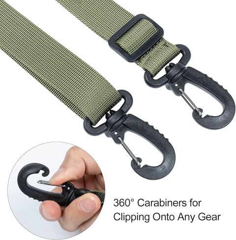 OneTigris Shoulder Straps Replacement Adjustable Strap for Briefcase Messenger Bag (2PC, Black) in Kuwait