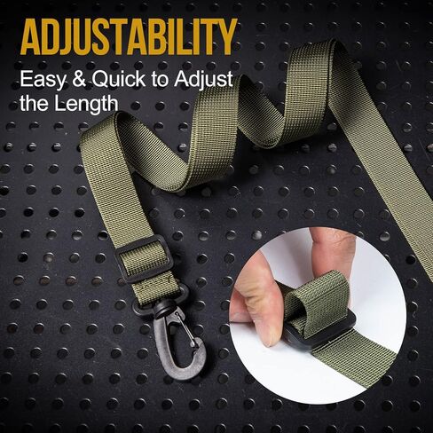 OneTigris Shoulder Straps Replacement Adjustable Strap for Briefcase Messenger Bag (2PC, Black) in Kuwait