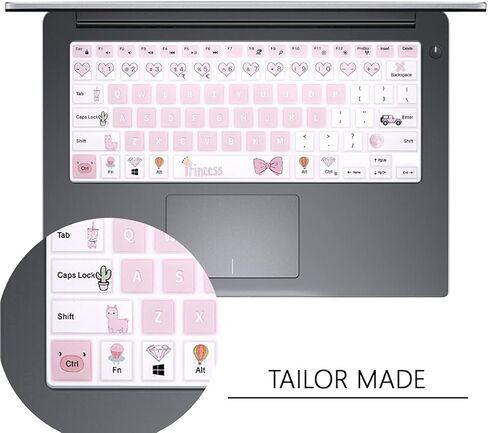 Keyboard Cover for Dell 14 5481 5482 5485 5491/13 5368 5378 5370 5379 7386 7373 7375 7368 7378 7380/15.6" 15 5568 5578 5579 5585 7570 7573 7569 7579 7580 7586 -Lovely Bear in Kuwait